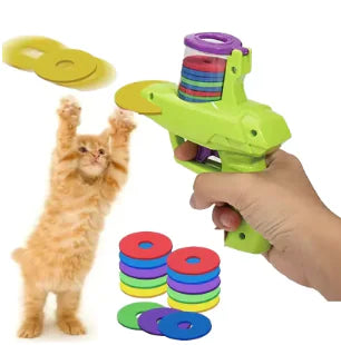 Flying Saucer Launcher Cat Toy